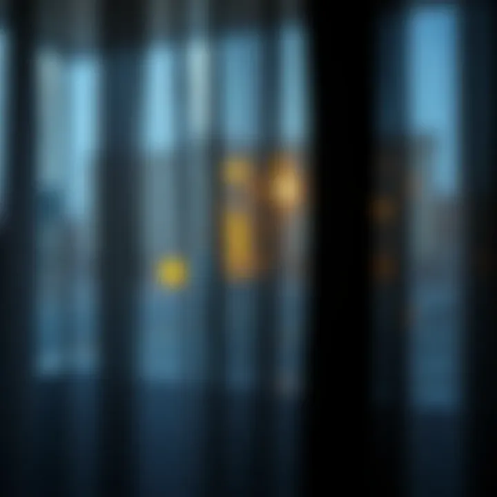 Close-up of sheer curtain materials and textures