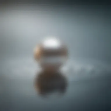 The Natural Beauty of a Floating Pearl Close-up of a floating pearl in its natural habitat