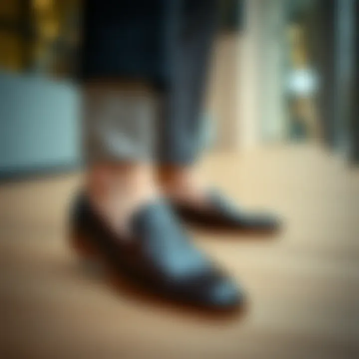 Styling Tips for Modern Loafers Fashion-forward individual styling loafers with contemporary attire