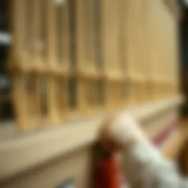 Materials Behind Bar Tapestry Craftsmanship A detailed view of the materials used in creating bar tapestry.