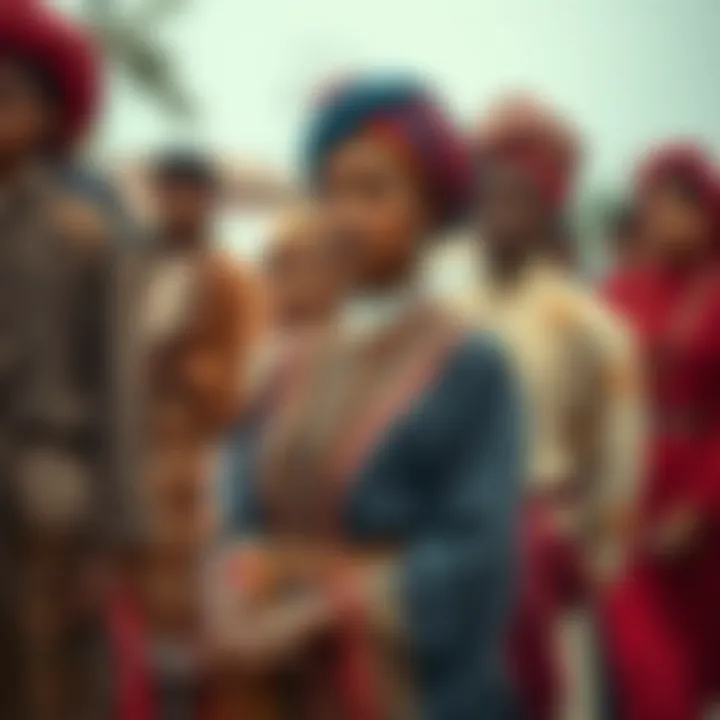 Cultural Tapestry: A Historical Overview of Two-Coloured Attire Historical representation of traditional two-coloured attire from various cultures.