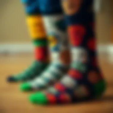 Cultural Significance of Face-Patterned Socks An infographic showcasing the cultural significance and evolution of socks with faces over time.