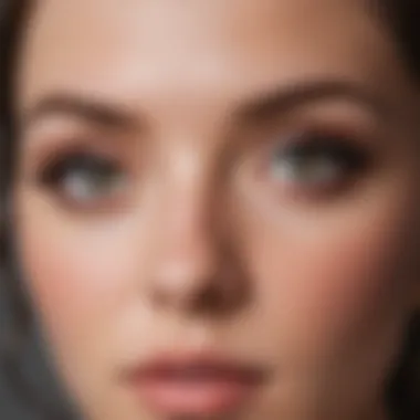 Enhancing Natural Beauty with Eyelash Tint Artist applying eyelash tint to enhance natural beauty