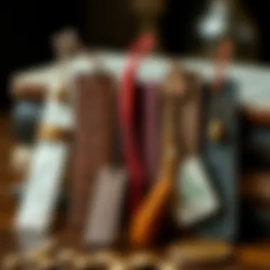 A collection of handmade bookmarks in various materials and styles