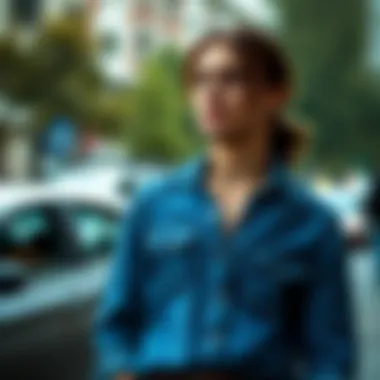 Layered Denim Fashion Stylish layered denim look with a dress shirt