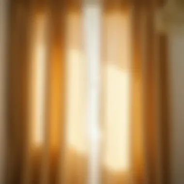 Sunlit Elegance: Linen Curtains in Natural Light Elegant linen curtain draped in a sunlit room