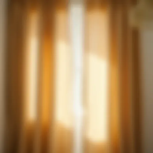 Sunlit Elegance: Linen Curtains in Natural Light Elegant linen curtain draped in a sunlit room