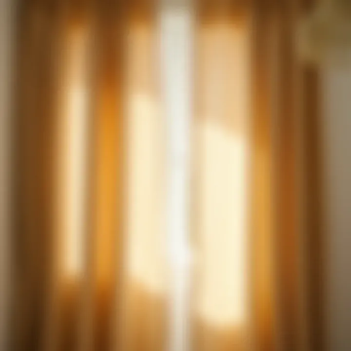 Sunlit Elegance: Linen Curtains in Natural Light Elegant linen curtain draped in a sunlit room