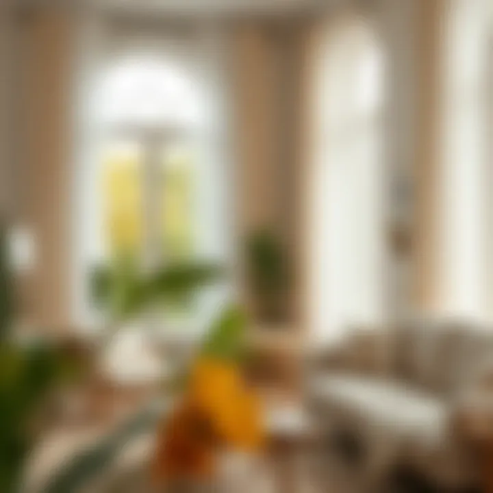 Chic Interiors: Styling with Linen Curtains A beautifully styled living area featuring linen curtains