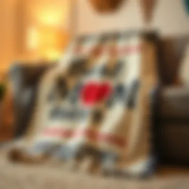 Personal Touch: A Blanket with Heartfelt Words Personalized blanket with a heartfelt message