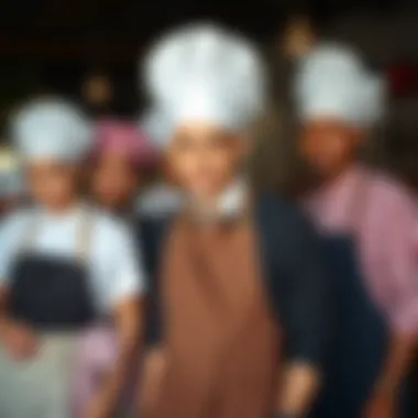 Celebrating Diversity in Culinary Attire Design Diverse designs of aprons and hats showcased together