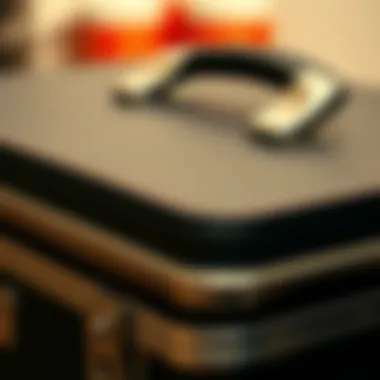 Quality Materials for Lasting Durability Close-up of high-quality materials used in a carrying case