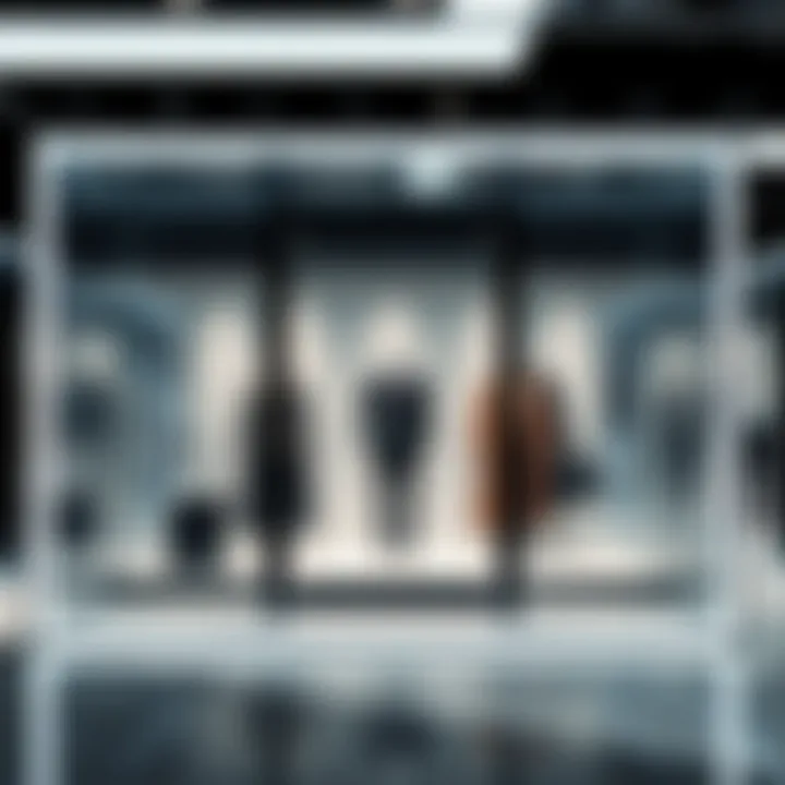 Contemporary Applications in Fashion Modern double-sided frame in a high-fashion display