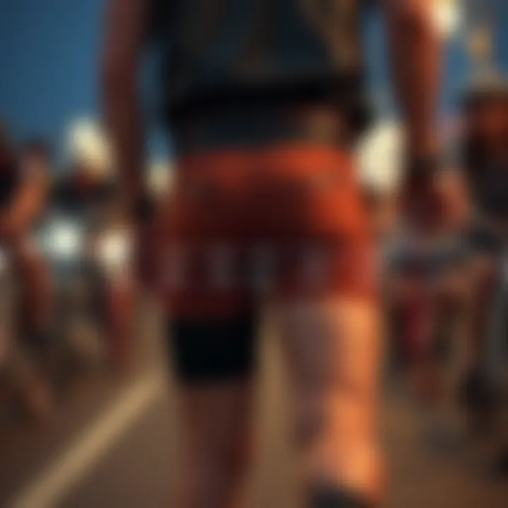 An infographic illustrating the historical timeline of biker shorts from their inception to modern trends.