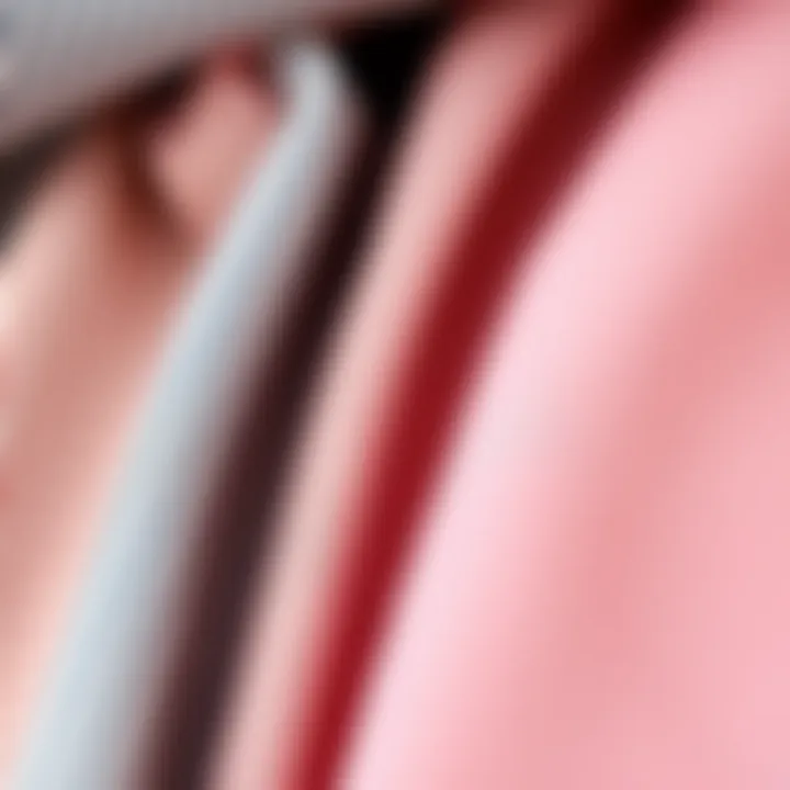 Close-up of high-quality fabrics used in preppy business casual fashion