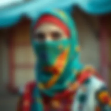 Cultural Influence in Hijab Underscarf Design Culturally inspired hijab underscarf tube in vibrant colors