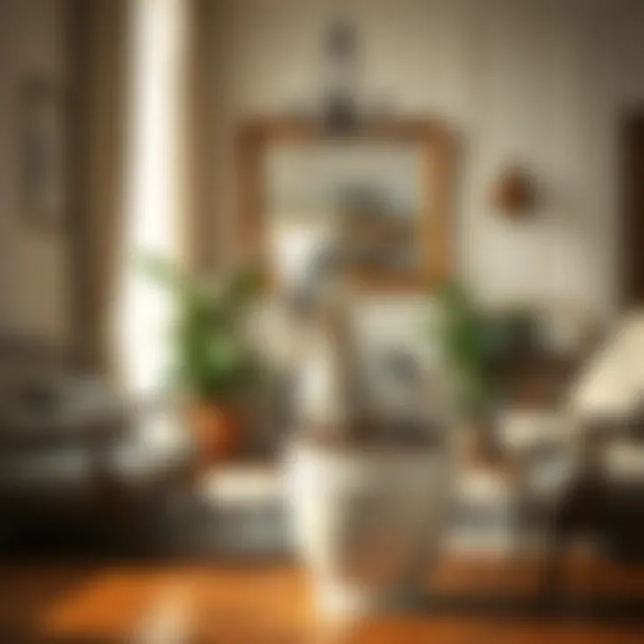 Elegant indoor setting featuring a goat planter