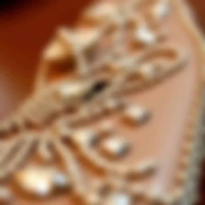 Close-Up of Diamond Embellishments Close-up of diamond embellishments on a clutch