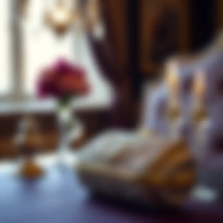 Elegant Setting with a Diamond Clutch Elegant setting featuring a diamond clutch as a centerpiece