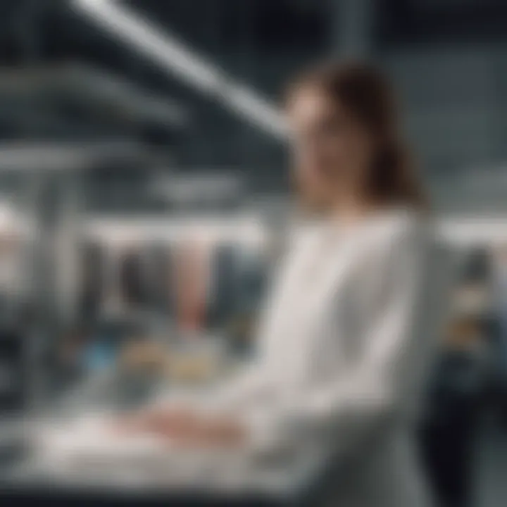 An eco-friendly setting illustrating sustainable practices in garment care