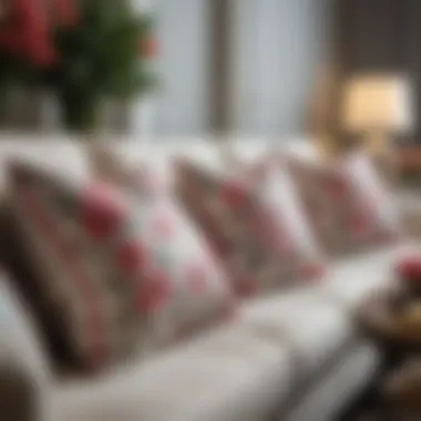 Floral Decor Enhancing Living Spaces Stylish living room featuring floral body pillow covers in decor