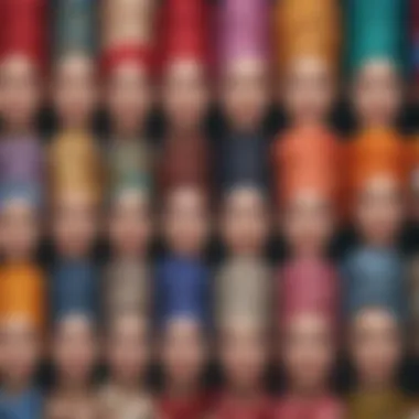 Diverse Fabrics and Patterns A vibrant assortment of hair turbans showcasing various fabrics and patterns.