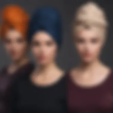 Practical Styling Techniques Different ways to style hair turbans for practical use.