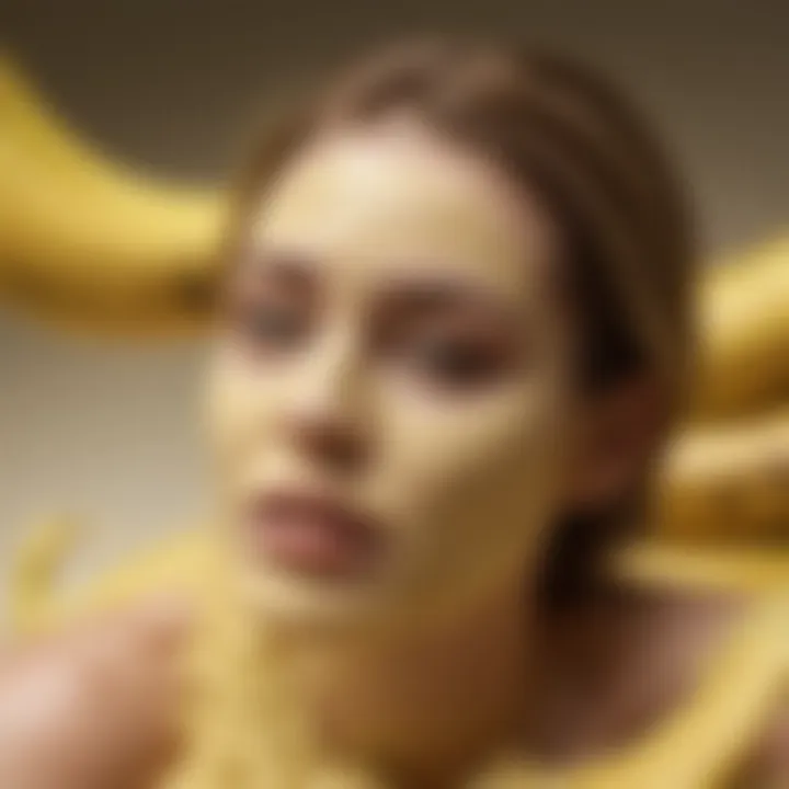 Natural skincare products featuring banana powder as an ingredient