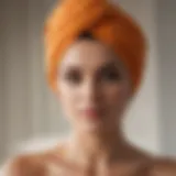 Innovative turban towel design for hair drying