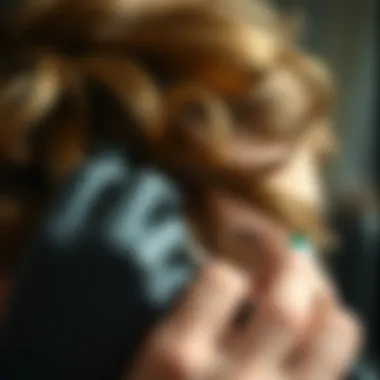 Artistry in Hairstyling Techniques A close-up of intricate hairstyling techniques