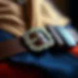 Craftsmanship in Buckle Design Elegant buckle design showcasing craftsmanship