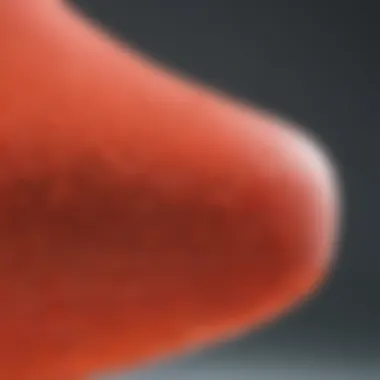 Close-Up of Durable Heat Resistant Silicone Material Close-up of heat resistant silicone material highlighting durability and texture