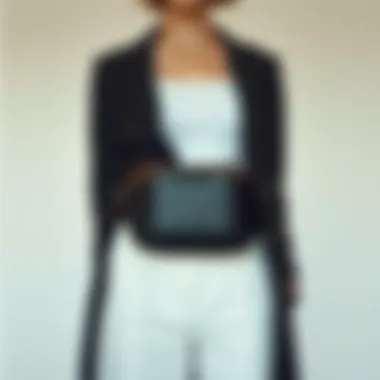 Modern Design Elegance A contemporary slim waist pack showcased against a minimalist backdrop