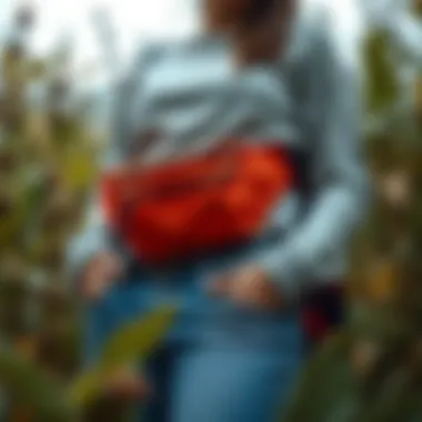 Sustainable Fashion Practices A collection of slim waist packs highlighting sustainable choices