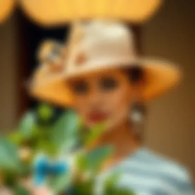 Tradition Meets Modernity A stylish beige hat reflecting the essence of tradition and modernity.