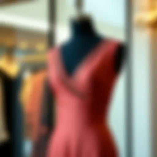 Elegant v neck bandage dress displayed on a mannequin