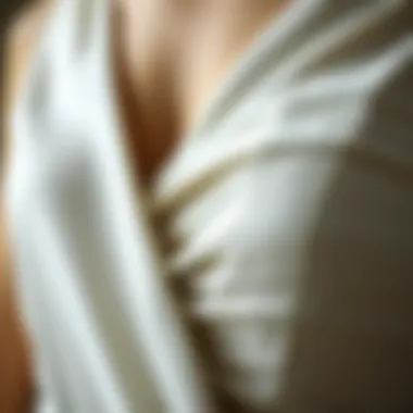 Close-up of the fabric texture used in bandage dresses