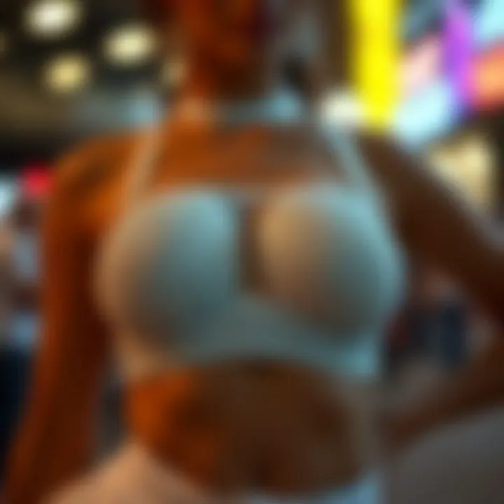 Rhinestone bra outfit representing body positivity movement