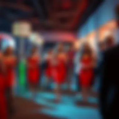 Red Cocktail Dresses Perfect for Any Occasion Group of individuals wearing red knee-length cocktail dresses at an event