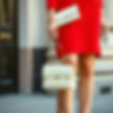 Chic Accessories for Complementing the Cocktail Look Stylish accessories paired with a red knee-length cocktail dress