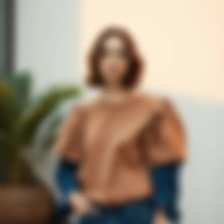 Cultural influences reflected in contemporary casual sleeve tops