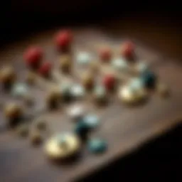 Vintage close pins displayed on a wooden surface