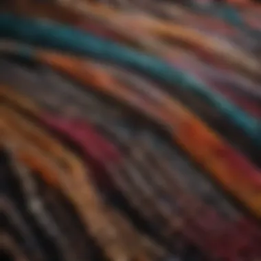 The Artistry of Wooden Bead Strings Elegant display of colorful wooden bead strings showcasing their unique textures