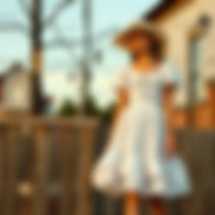 Contemporary styling options for the white short petticoat
