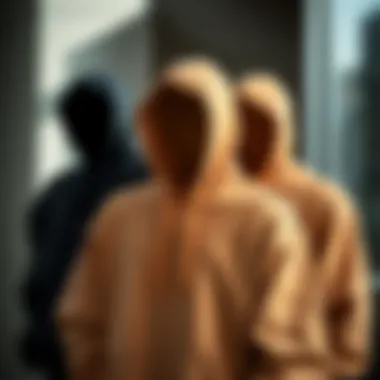 Innovative Designs of Thermal Hoodies Different design variations of thermal pullover hoodies arranged aesthetically