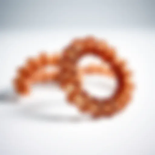 Innovative design of thin coil hair ties showcasing versatility