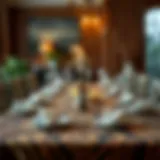 Elevate Your Dining Experience Elegant dining setting with a tiger print tablecloth