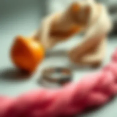 A selection of eco-friendly materials used in hair accessories.