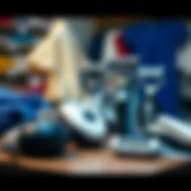Types of Clothes Shavers Various types of clothes shavers displayed on a table