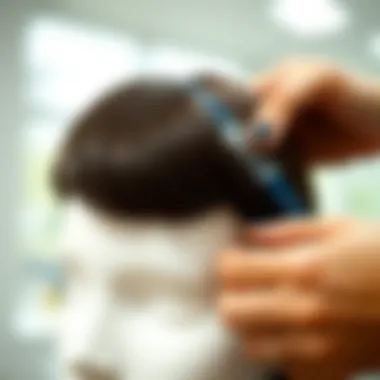 Wig Attachment with Double-Sided Tape Demonstration of wig attachment using double-sided tape